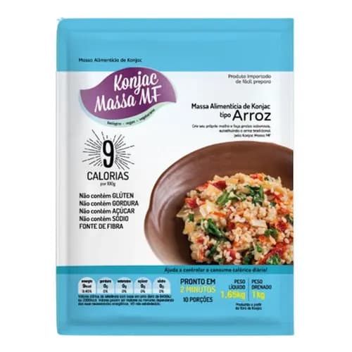 Konjac Arroz Massa Sem Glúten Vegano 1.600kg