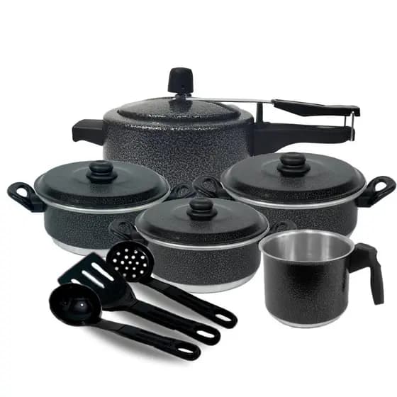Jogo De Panela Conjunto 8 Pçs Kit Panela de Pressão Alumínio