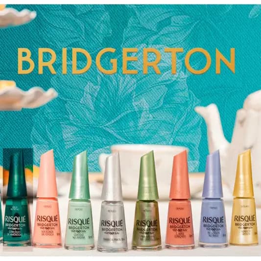 Esmaltes Risqué Bridgerton Nova Coleção Risqué Esmalte