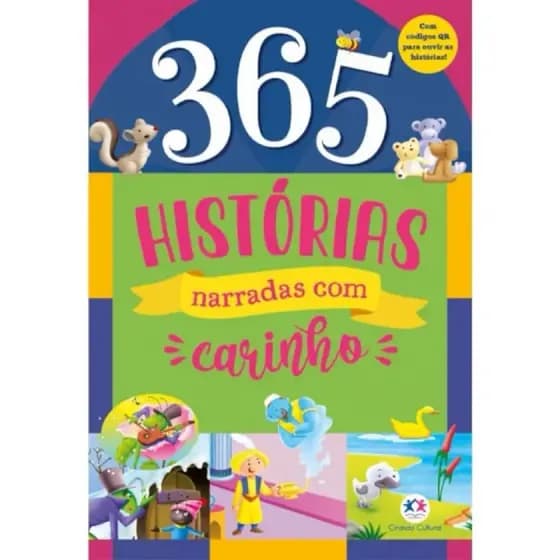 Livro com 365 histórias - ouvir atraves de Cr code