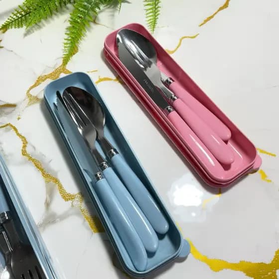 Kit de Talheres Portáteis Completo para Levar
