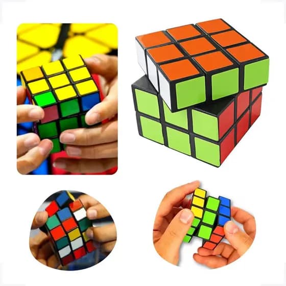 Cubo Mágico 3x3 Brinquedo Educativo Competição Interativo Jogo Dia das Crianças Presente Divertido Lazer Lembraça