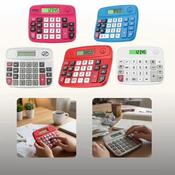 Calculadora MediaTradicional 8DG (6pç ou 1pç) Atacado Escola Escritório Uso Diário Portátil Estudante Comercial