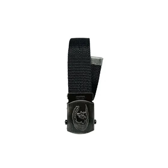 Cinto Masculino Básico Plus Size Tecido Nylon Resistente Fivela Grafite Surf Ajustável - Tyson