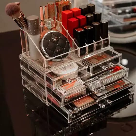 Organizador De Cosméticos Acrilico 4/5 Gavetas Maquiagem