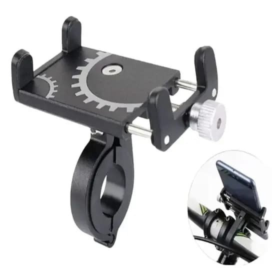 Suporte de Celular GPS Universal para Bike, Moto e Bicicleta - Alumínio Resistente e Ajustável-Aries