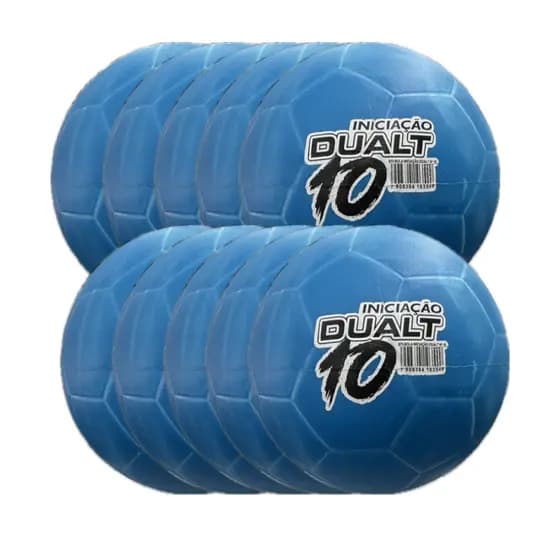 Kit 10 Bolas Dualt Queimada/Recreativa Iniciação Tamanho 10