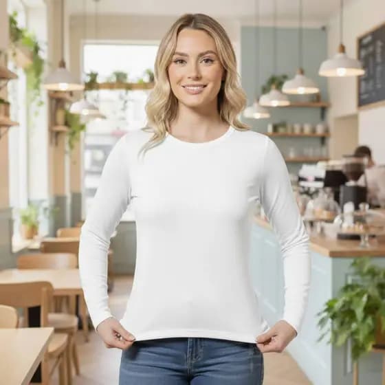 Blusa Térmica Feminina Flanelada – Segunda Pele com Alta Elasticidade e Tecnologia Fresh Dry