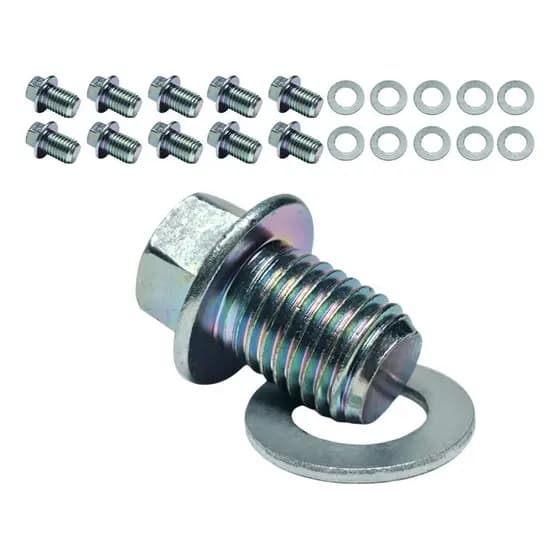 Parafuso Bujao Oleo 13mm (m13) C/arruela Kit Com 10 Pecas
