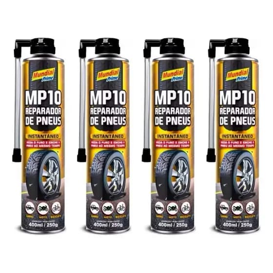 Reparador de Pneus Instantâneo 400ml MP10 Mundial Prime Aerosol