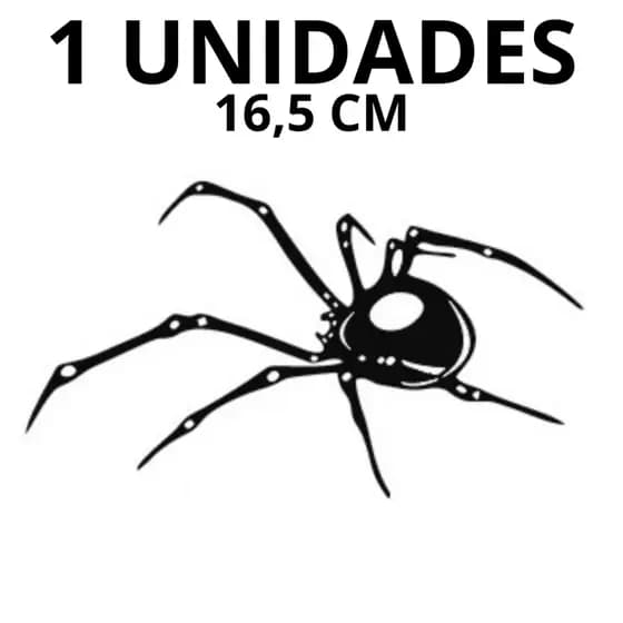 Adesivo Aranha Premium 16,5cm Para Capacete Moto Bike Fácil Aplicação