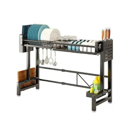 Escorredor De Louça Kitchen Rack Aço 60cm/95cm Ajustável