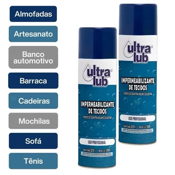 Impermeabilizante de Tecidos 325ml Ultra Lub Protege Tênis Estofado Roupas - Envio Imediato