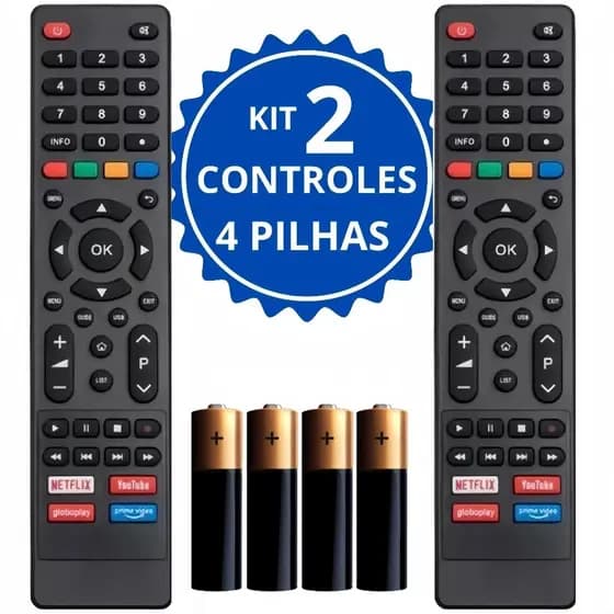 Controle Remoto Compatível com Televisão Philco e Britânia Smart TV | Envio Imediato