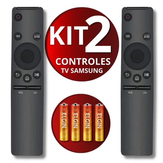 Controle Remoto para Televisão Samsung Smart TV 4K LED OLED LCD QLED Com Pilhas | Envio Imediato