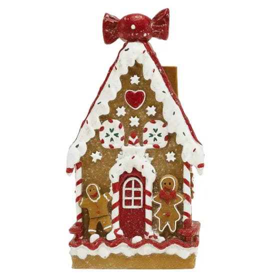 Casinha Gingerbread Resina Alt 16 cm x Larg 10 cm