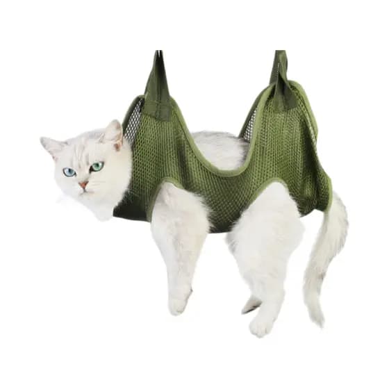 Rede De Contenção Para Gatos E Cachorros Corte De Unhas Anti Arranhões Mordidas Banho Tosa