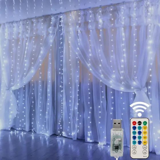 600/300 Leds Decorações de Natal Luz De Cortina 6m/3mx3 M Decoração Festas Casamentos Diversas atividades