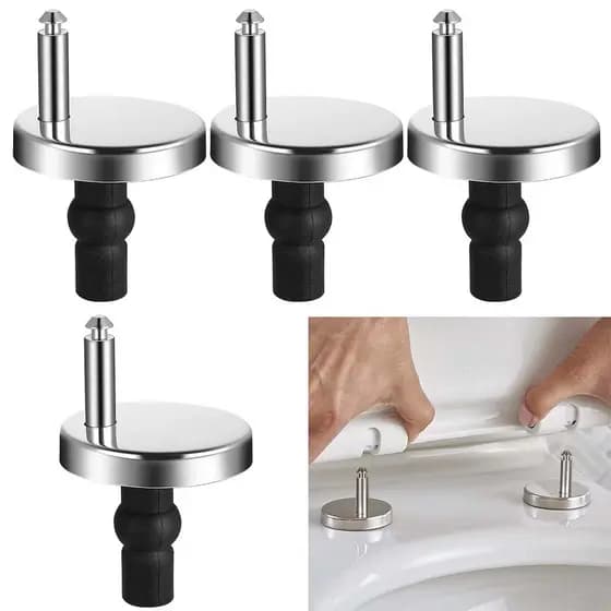 Dobradiças de liberação rápida do assento do vaso sanitário com 4 peças Fixação da tampa do assento do vaso sanitário