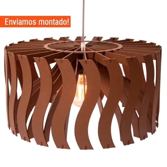 Luxuosa Luminária Pendente Lustre de Teto Rústico - Envio Rápido - Decoração Casa Sala Cozinha