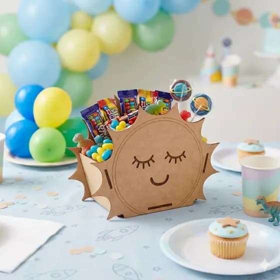Kit Decorativo de Mesa Sol em MDF Ideal para Festas de Aniversário, Minimalista e Encantador