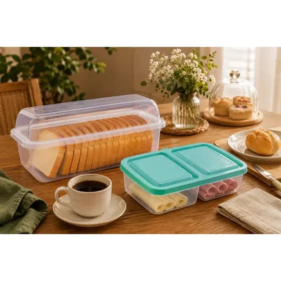 Kit com Porta Pão e Porta Frios para sua mesa
