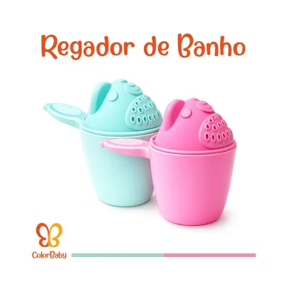 Regador de Banho para Bebês - Chuveirinho, Diversão e Conforto no Banho das Crianças - ColorBaby