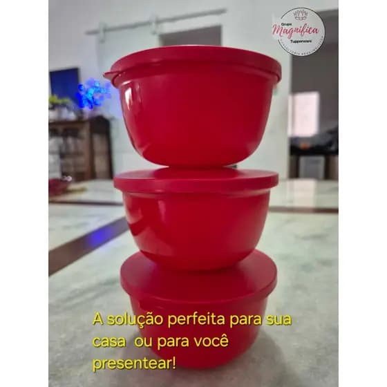 TUPPERWARE. KIT 3 TIGELINHAS REFRI SAFE, 400 ML. DA SÉRIE: POTINHOS CHARMOSOS. IDEAIS PARA PRESENTEAR NO NATAL.