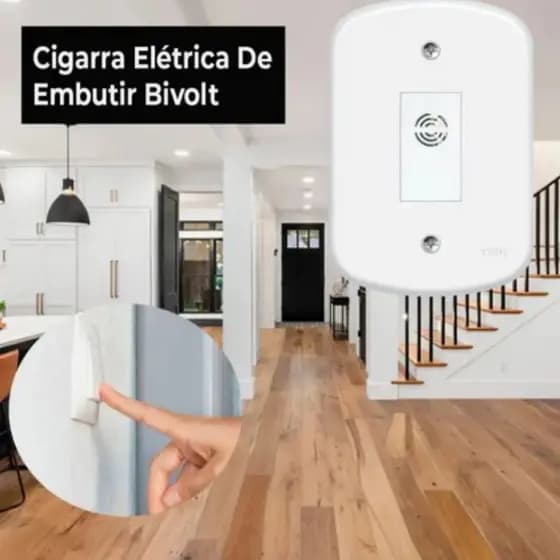 Campainha Cigarra de Embutir Blanc Fame