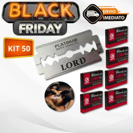 100 Lâminas LORD PLATINUM Gillete Profissional Para Barbeiros Fabricadas no Egito