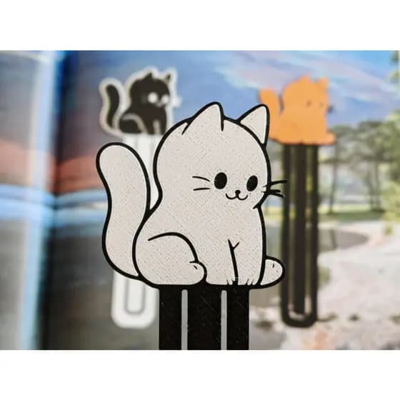 Novo Marcador Livro Pagina Divertido Criativo Gato Animal