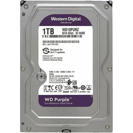 HD 1TB WD Purple WD10PURZ SATA 3,5" | OEM | Testado | Garantia | NF | Envio Imediato
