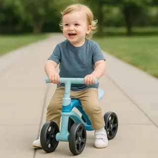Bicicleta Infantil Motinha Carrinho Andador Bicicleta Patinete Sem Pedal 4 Rodas Bebê Criança