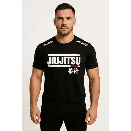 Camisa de Jiu-Jitsu Nogi Masculina BJJ MMA Muay Thai Defesa Pessoal Treino Academia