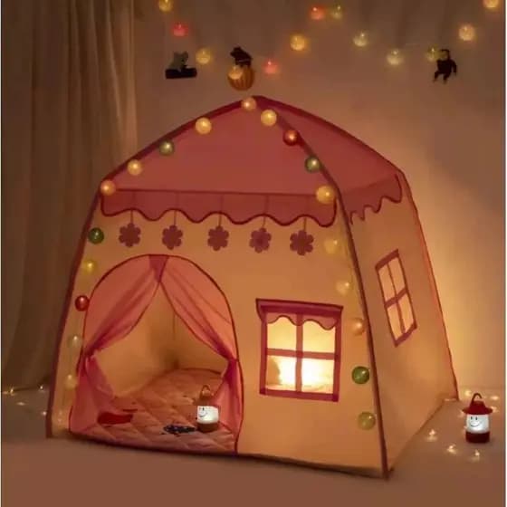 Barraca Tenda menina cabana casa menino Infantil Dobrável Menor Preço com/sem luz promocao
