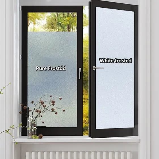 Filme Adesivo Liso Fosco De 3m x 60cm Para Vidro , Gabinetes De Chuveiro , Varandas , Janelas E Portas . Elimina A Visão