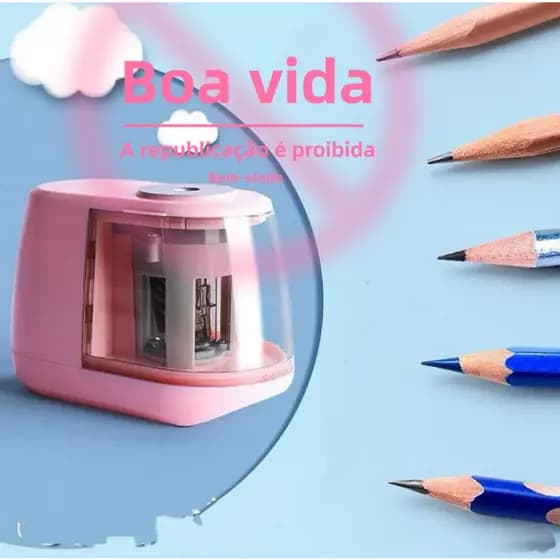 Apontador De Lápis Elétrico Usb Doméstico Para Estudantes