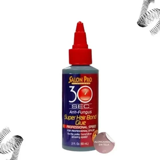 Super Cola para Alongamento 30ml Fixação Forte Salon Pro Duração 15 a 30 dias.