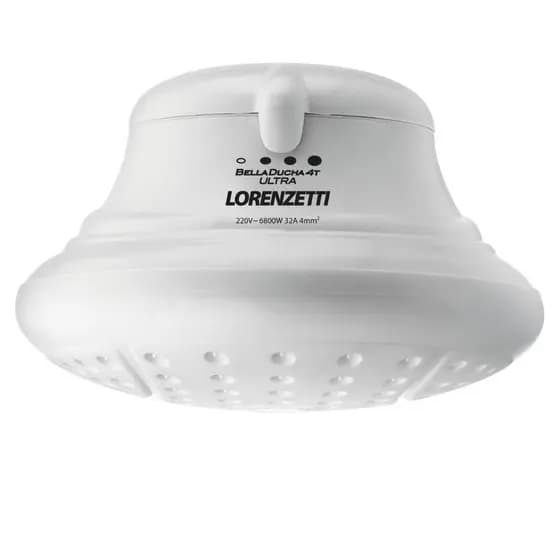 Chuveiro Elétrico Ducha Bella 4 Temperaturas Branca Lorenzetti 127V 4800W