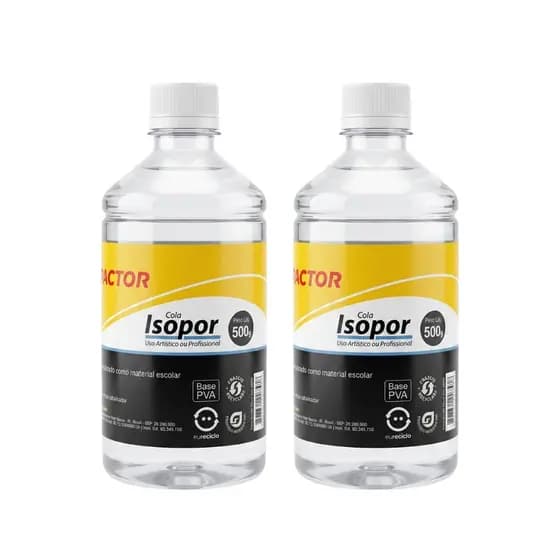 Kit com 2 Cola Polar Isopor - 500g - Compactor