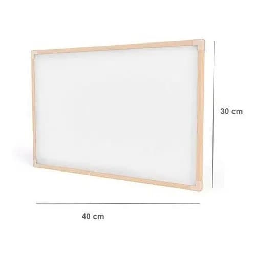 Lousa Infantil Quadro Branco - 30x40cm - Acompanha Apagador