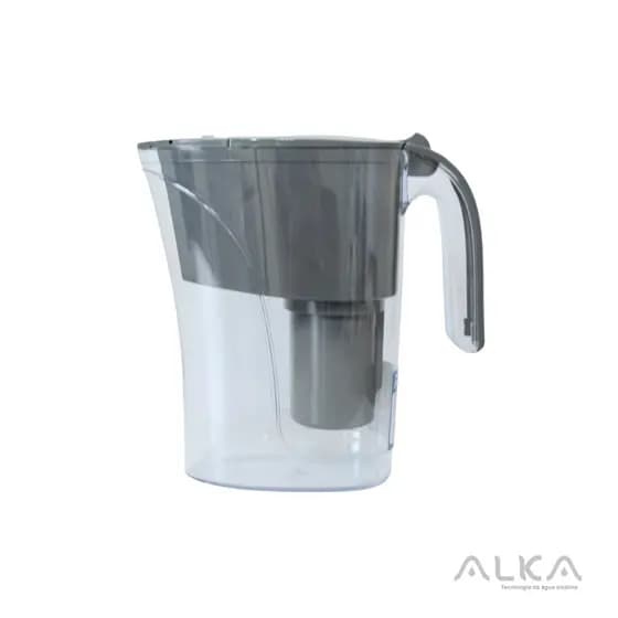Jarra Purificadora de Água Alcalina Alka Cinza Tecnologia Exclusiva de Alcalinização Portátil