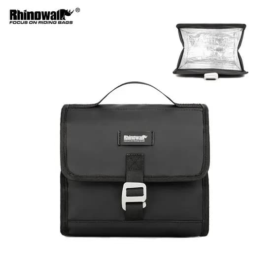 Rhinowalk Rhinowalk. Bolsa de bicicleta dobrável Bolsa de cabeça de pano pequena Bolsa frontal Bolsa de nariz de porco