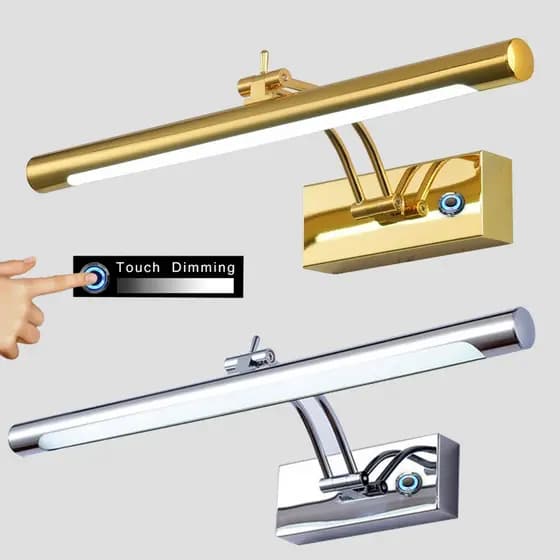 Interruptor De Escurecimento Por Toque Espelho Lâmpada De Parede Banheiro Luzes Modernas 43CM 55CM 9W 12W Luminárias Mon