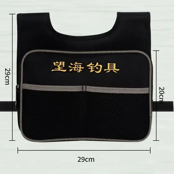 Caixa de pesca de peixe Cadeira de pesca Mochila traseira Bolsa multifuncional à prova d'água Bolsa de acessórios Bolsa