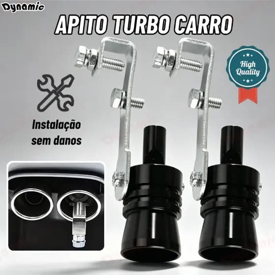 Simulador De Som Turbo Universal Apito De Escape De Carro Silenciador De Veículo-DY