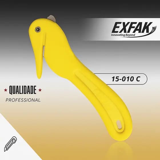 Estilete de Segurança EXFAK 15-010C Retrátil Profissional