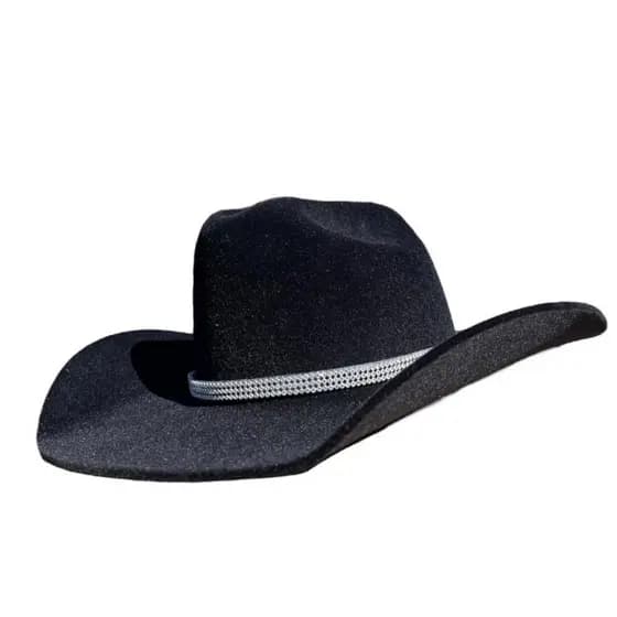Chapéu Cowgirl Americano Country Bandinha Premium Rodeio Barretos Sertanejo Feminino