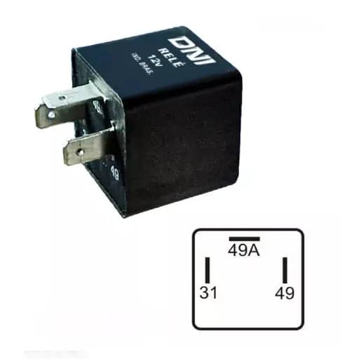Rele Seta Pisca Vw Ford Fiat Gm 3t 12v S/ Sup Dni1109