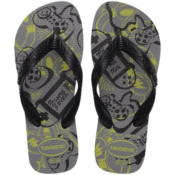 Chinelo Havaianas Infantil Athletic jogos-skate original